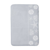 Seeleben-Silhouetten (Küstengrau) Badematte (Vorderseite Vertikal)