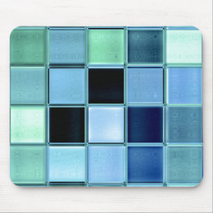Seelebender AquaMarine-Glasfliesen-Mosaik Mousepad