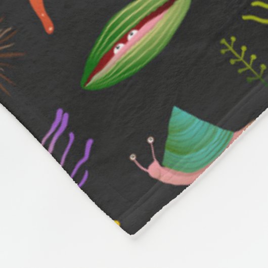 Seelebewesen-Muster Fleecedecke (Ecke)