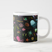 Seelebewesen-Muster Jumbo-Tasse (Rechts)