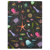 Seelebewesen-Muster Klemmbrett (Rückseite)