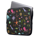 Seelebewesen-Muster Laptopschutzhülle (Vorderseite Links)