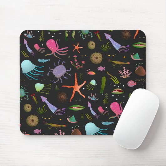 Seelebewesen-Muster Mousepad (Mit Mouse)