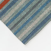 Seeleinenstreifen Fleecedecke (Ecke)