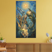 Seelen Erwachen | Gespannte Leinwand (Insitu (Wohnzimmer))