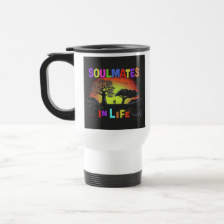 "Seelen im Leben" Reisen Kaffee Umarmung. Reisebecher