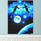 Seelen im Universum Leinwanddruck (Insitu (Holzboden))