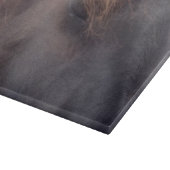 Seelenauge eines Schwarzen Pferdes Schneidebrett (Ecke)