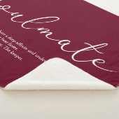 Seelendefinition Liebe Herz Burgund Sherpadecke (3/4)