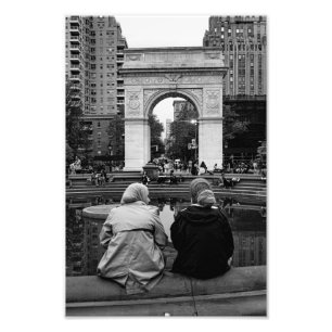 Seelender Moment: Washington Square Park Fotodruck