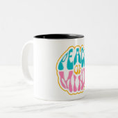 Seelenfrieden Zweifarbige Tasse (Vorderseite Links)