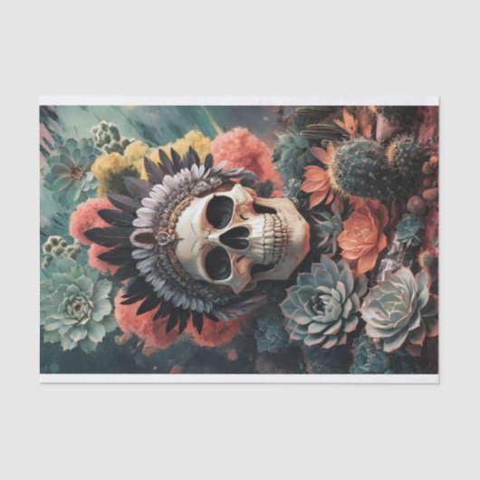 Seelenfürst, Indianerkönig Seidenpapier (Vorderseite)