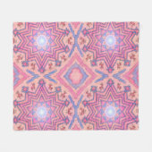 Seelenkreis – Folklore Mandala der inneren Ruhe Fleecedecke (Vorderseite (Horizontal))