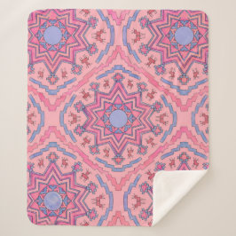 Seelenkreis – Leuchtende Mandala Fleecedecke  Sherpadecke
