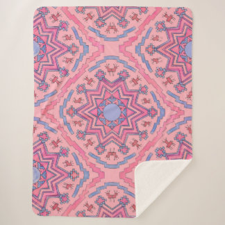 Seelenkreis – Leuchtende Mandala Fleecedecke Sherpadecke