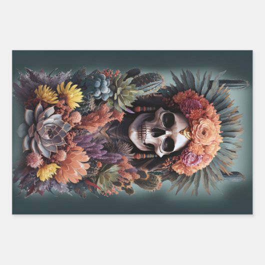 Seelenkrieger, Indianergotik Geschenkpapier Set (Vorderseite 2)