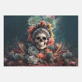 Seelenkrieger, Indianergotik Geschenkpapier Set