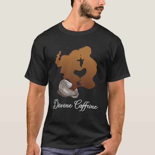 Seelenquote Divine Coffein Twin Flame T-Shirt (Vorderseite)