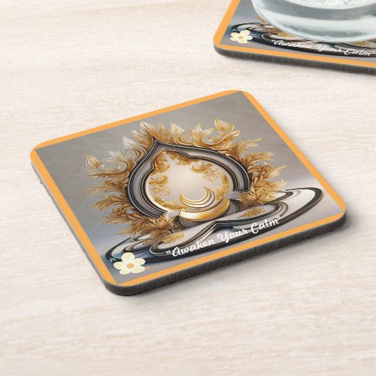 "Seelenruhige Tiefen" Getränkeuntersetzer (Linke Seite)