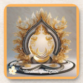 "Seelenruhige Tiefen" Getränkeuntersetzer (Vorderseite)