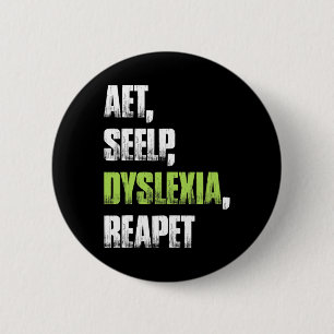 Seelenschwindel Dyslexie Reapet Dyslexie T-Shirt Button