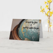 Seelenverwandte, ich würde den Globus umkreisen... Karte (Gelbe Blume)