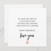 Seelenverwandte und bester Freund - Geburtstagskar Feiertagskarte (Vorne/Hinten)