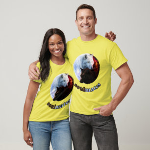 Seelenverwandte Wolf Design T-Shirt