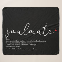Seelenverwandter Elegant Script Liebe Herz Definit