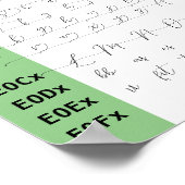 Seelenverwandter Schriftart Ligaturen Poster (Ecke)