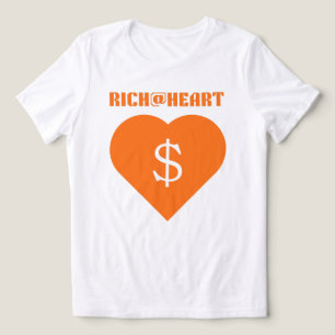 SEELENVOLL REICH@HEART Damen-Zitrus-Orangen-Grafik Tri-Blend Shirt