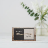 Seelenvolle Bamboo Yoga Instructor Business Card Visitenkarte (Stehend Vorderseite)