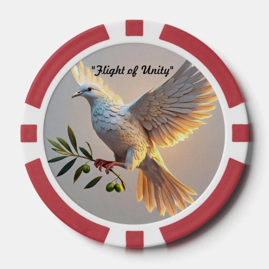 "Seelenvolle Friedensreflektionen" Pokerchips (Vorderseite)