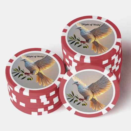 "Seelenvolle Friedensreflektionen" Pokerchips (Stapel)