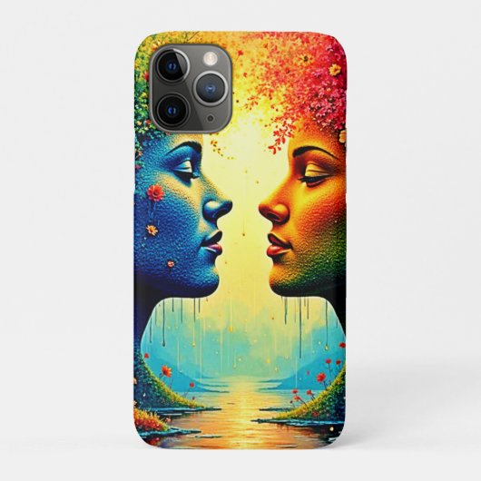 Seelenvolle Regenbogen-Verbindungsdesign Case-Mate iPhone Hülle (Rückseite)