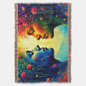 Seelenvolle Regenbogen-Verbindungsdesign Decke (Vorderseite Vertikal)