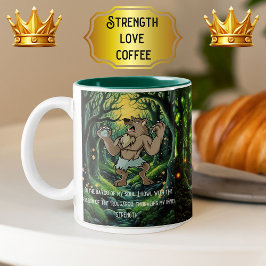Seelenvolle Rougarou Inspirationskraft Zweifarbige Tasse