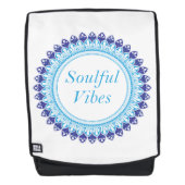 Seelenvolle Vibes Mandala Rucksack (Vorderseite)