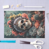 Seelenwärter, Mative American Goth Skull Seidenpapier (Handwerk)