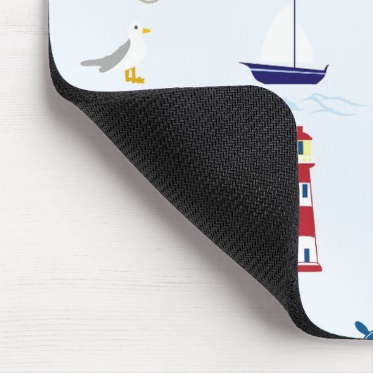 Seeleuchtturm-Hintergrund Mousepad (Ecke)
