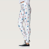 Seeleuchtturm-Segelboot-MarineLeggings-Hosen Leggings (Links)