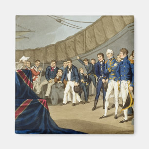 Seeleute am Gebet an Bord Schiffs Lord-Nelsons Magnet