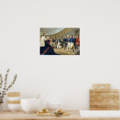 Seeleute am Gebet auf dem Schiff von Lord Nelson Poster (Küche)