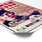 Seeleute erforderlich poster (Ecke)