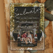 Seeleute Foto Hochzeit Einladung | Schwarzes Overl