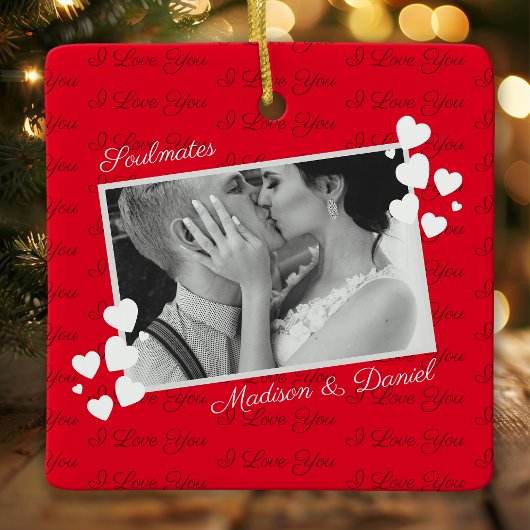 Seeleute ich Liebe Sie Personalisiertes Foto Roman Keramikornament