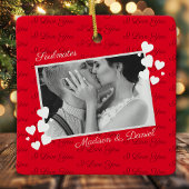 Seeleute ich Liebe Sie Personalisiertes Foto Roman Keramikornament