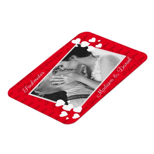 Seeleute ich Liebe Sie Personalisiertes Foto Roman Magnet (Linke Seite)