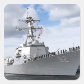 Seeleute Quadratischer Aufkleber (Vorderseite)