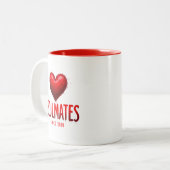 Seeleute seit 2020 Romantik Zweifarbige Tasse (Vorderseite Links)